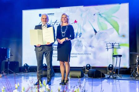 Brane Šimenc, županja mag. Renata Kosec, foto: Rok Majhenič